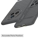 Pikkme Back Cover for Realme 14 Pro 5G Camera Protection 3D Hexa Cube Design Silicone Protective Bumper Case (Grey) gallery image