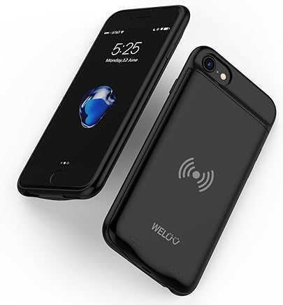 weluv para iPhone 8?7?6?6S bater?a m?vil bater?a Case con 3000?mAh externa Power Bank Funda Carcasa Qi carga inal?mbrica Cargador por inducci?n Protective Cover Negro weluv para iPhone 8?7?6?6S bater?a m?vil bater?a Case con 3000?mAh externa Power Bank Funda Carcasa Qi carga inal?mbrica Cargador por inducci?n Protective Cover Negro