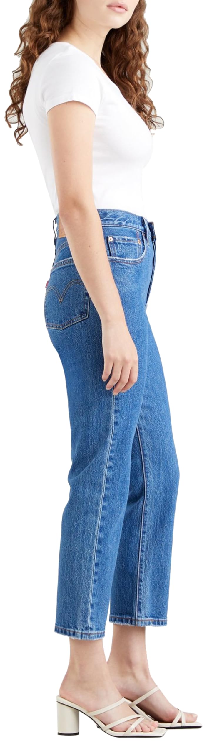 Levi's Jeans da Donna 501 Crop High Rise, Straight Fit