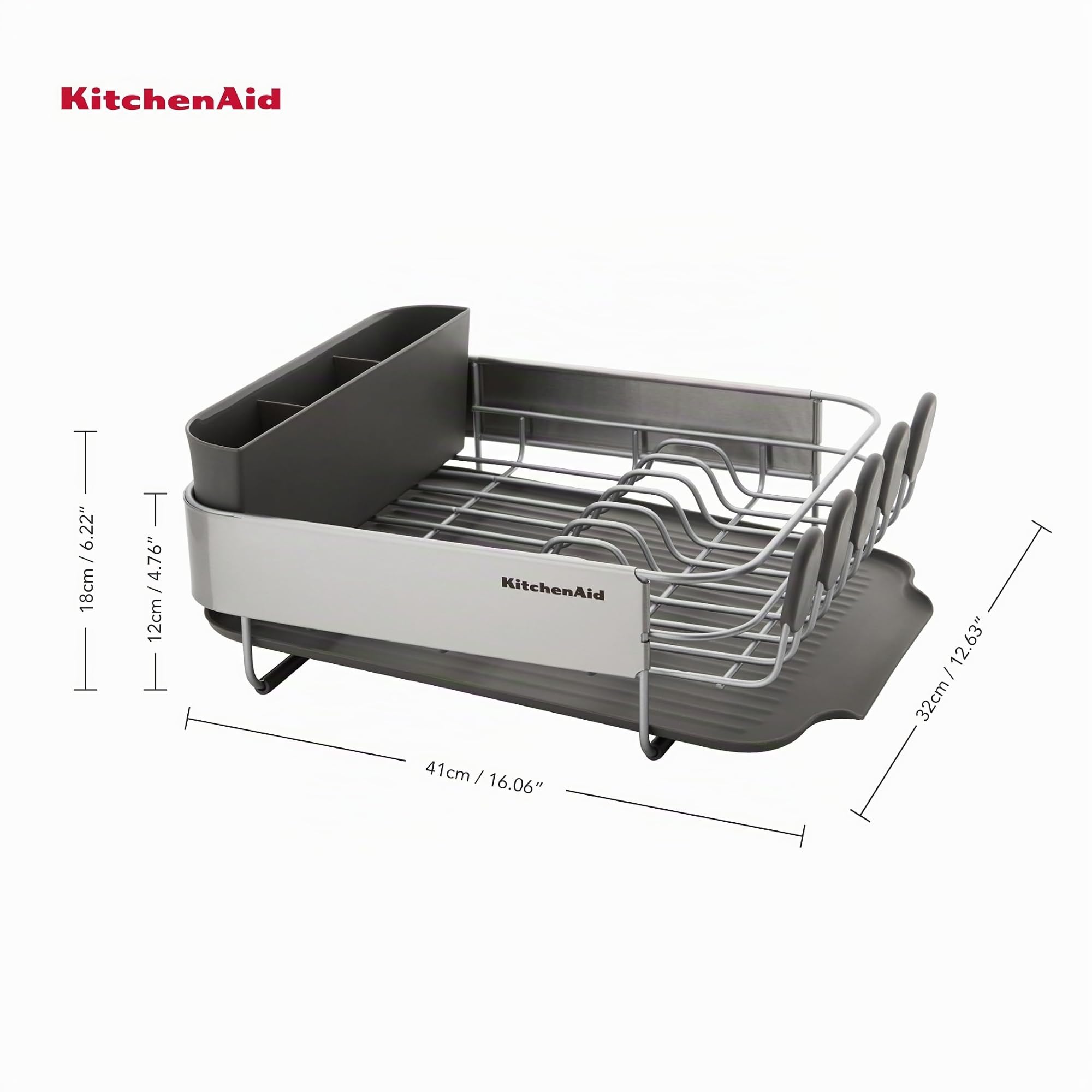 KitchenAid Support compact pour le séchage de la vaisselle - Gris anthracite