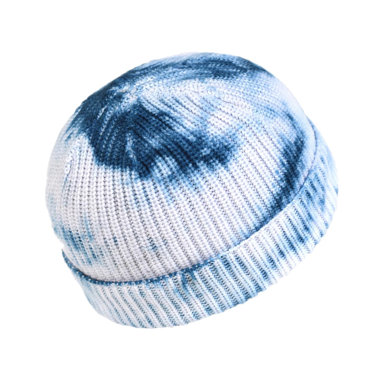 GALPADA Warm Knit Hat Unique Gradient Colors Tie Dye Beanie for Men Women Girls Boys Perfect Blue