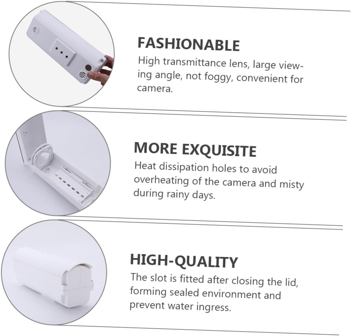 BESPORTBLE Monitor Camera Protective Cover Security Camera Protective Sleeve for Outdoor Use with Weatherproof Shield for Home and Business Surveillance