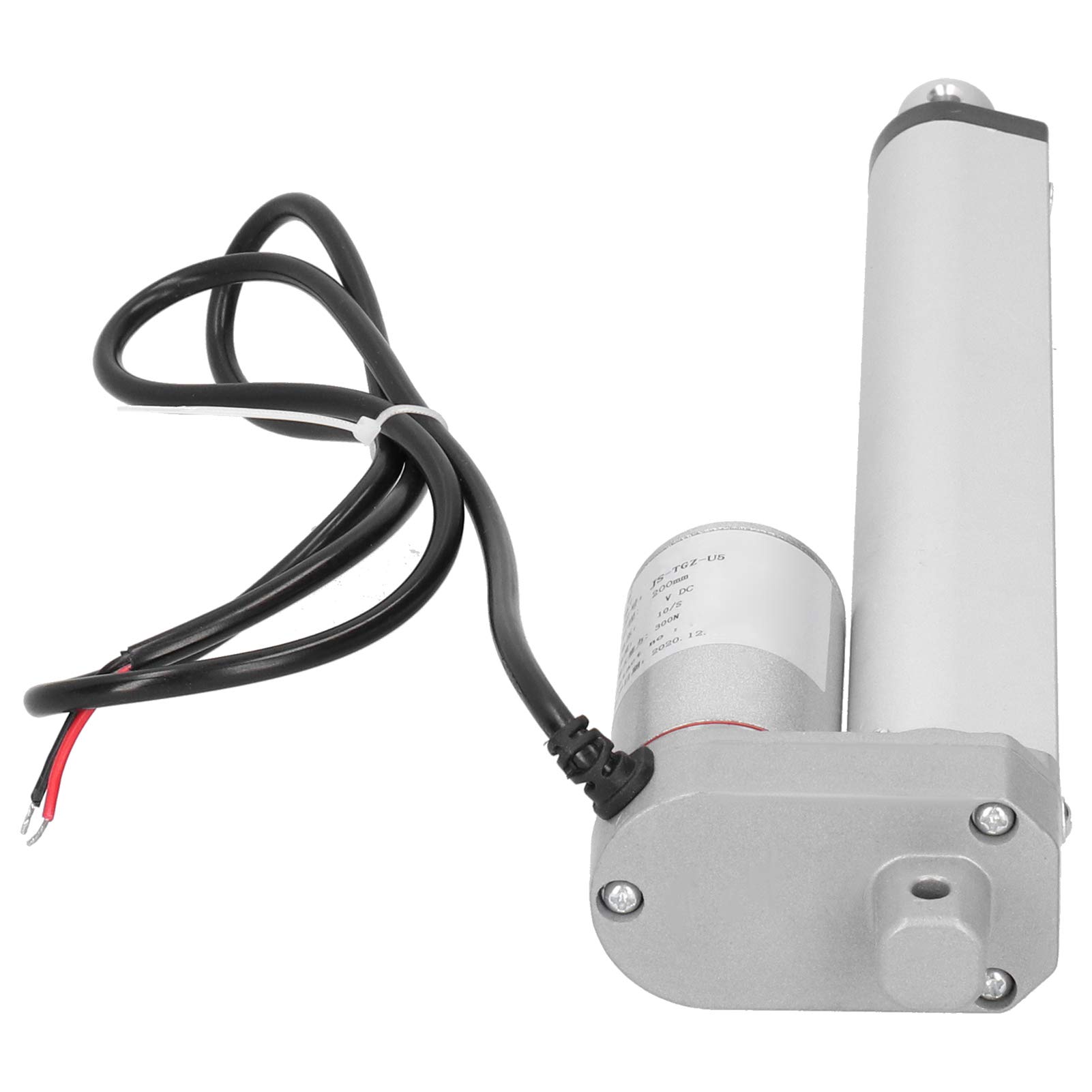 FTVOGUE Actuador Lineal Eléctrico, de 200 Mm, Fuerza de 300 N (24VDC)
