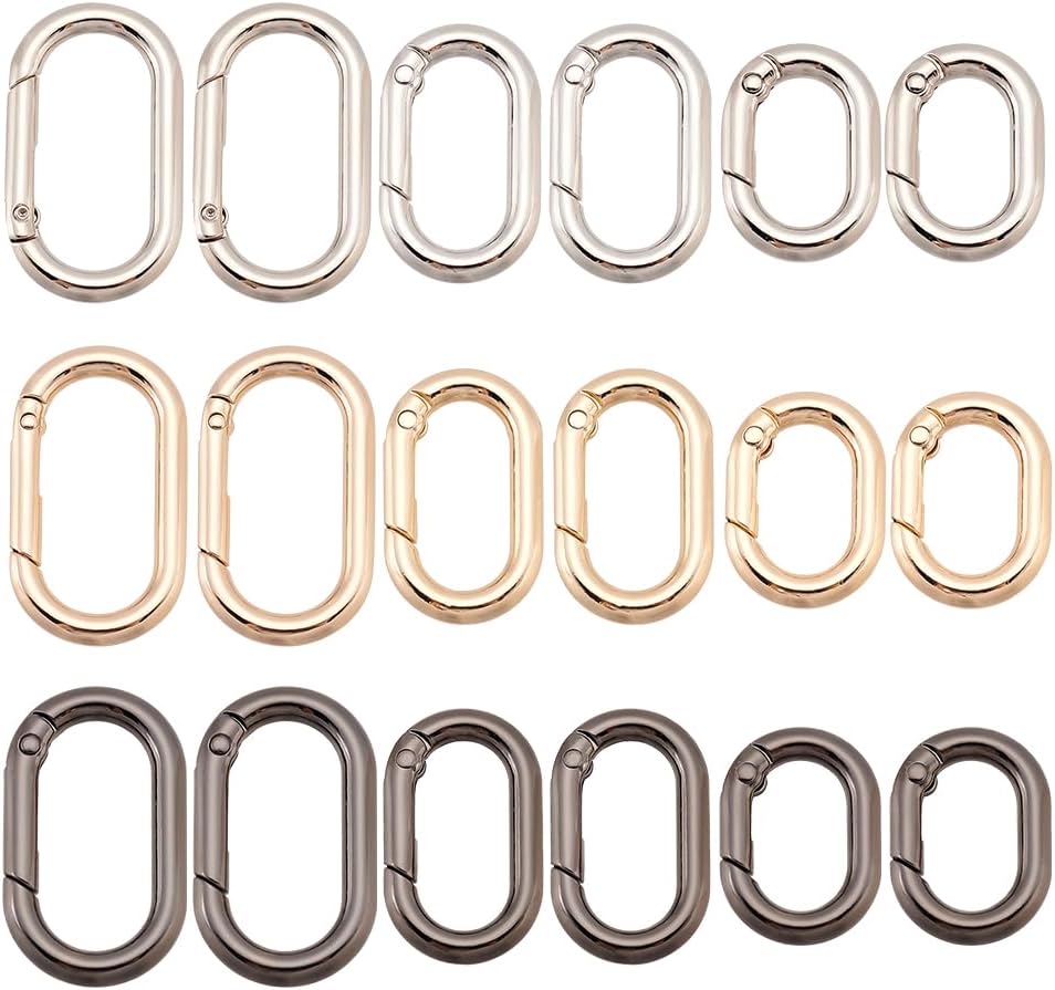 Amazon.com: PH PandaHall 24pcs 3 Colors 20/25/28/35mm Spring O Ring ...