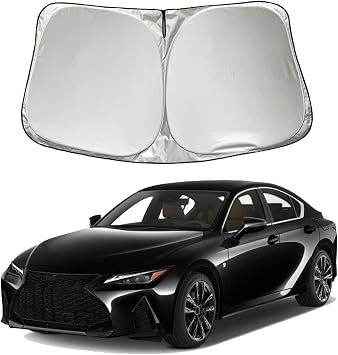 Car Windshield Sun Shade Sunshade Compatible with Lexus IS250 is 350 F Sport IS350 IS300 IS460 is 250 300 Sedan 2026 2025 2024 2023 2022-2014 Accessories, Car Front Window Sun Shield Visor
