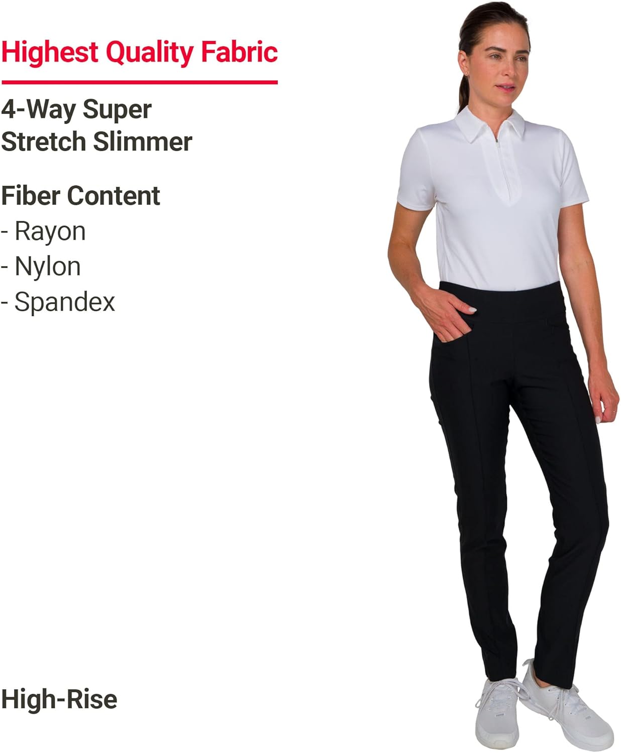 Jofit Apparel Women’s Athletic Clothing Full Length Slimmer Pant for Golf & Tennis - Image 6