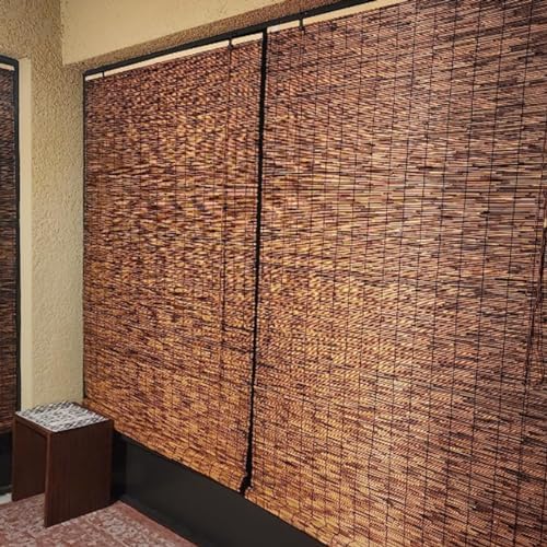 Breathable UV Protection Roller Blinds for Patios, Adjustable 15"x64" to 72", Sun Blocking Roman Shades for Windows – Optimal Light Control & Privacy