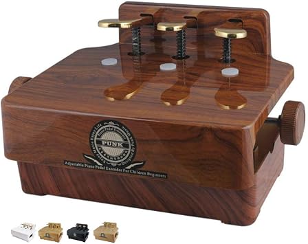Adjustable Piano Pedal Extender Bench Rose Wood
