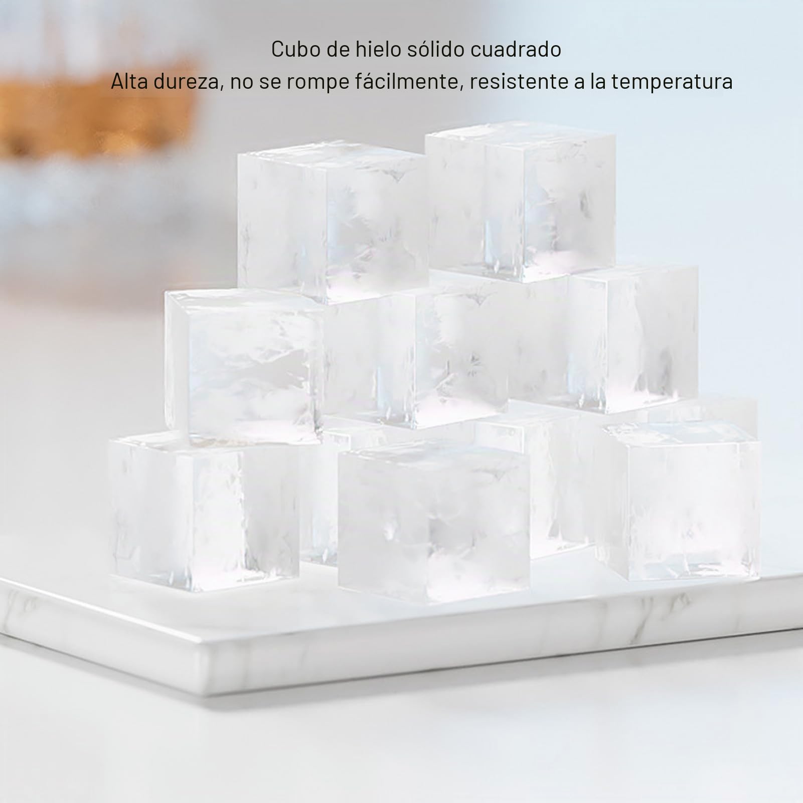 Máquina de Fabricante de Hielo de Encimera, 120 W Máquina de Hielo Automática, 8 Cubos Listos en 15 Minutos, Fabricante de Hielo Portátil para la Oficina de Cocina en casa. (Enchufe de la