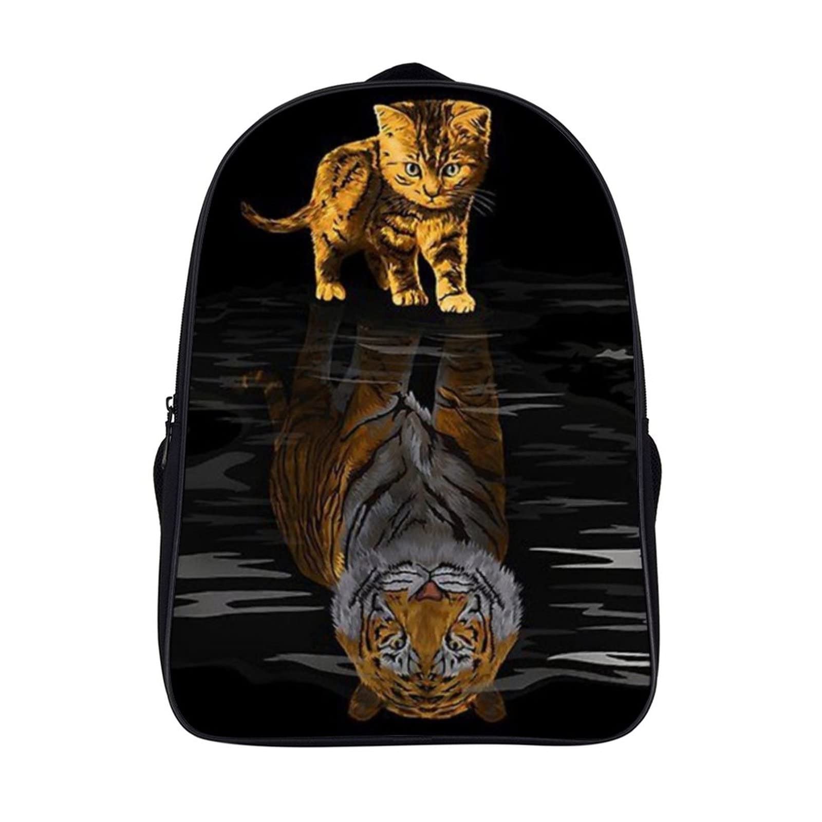 Sac d'école cool 3D chat - Bookbag personnalisé pour garçon et fille - 7