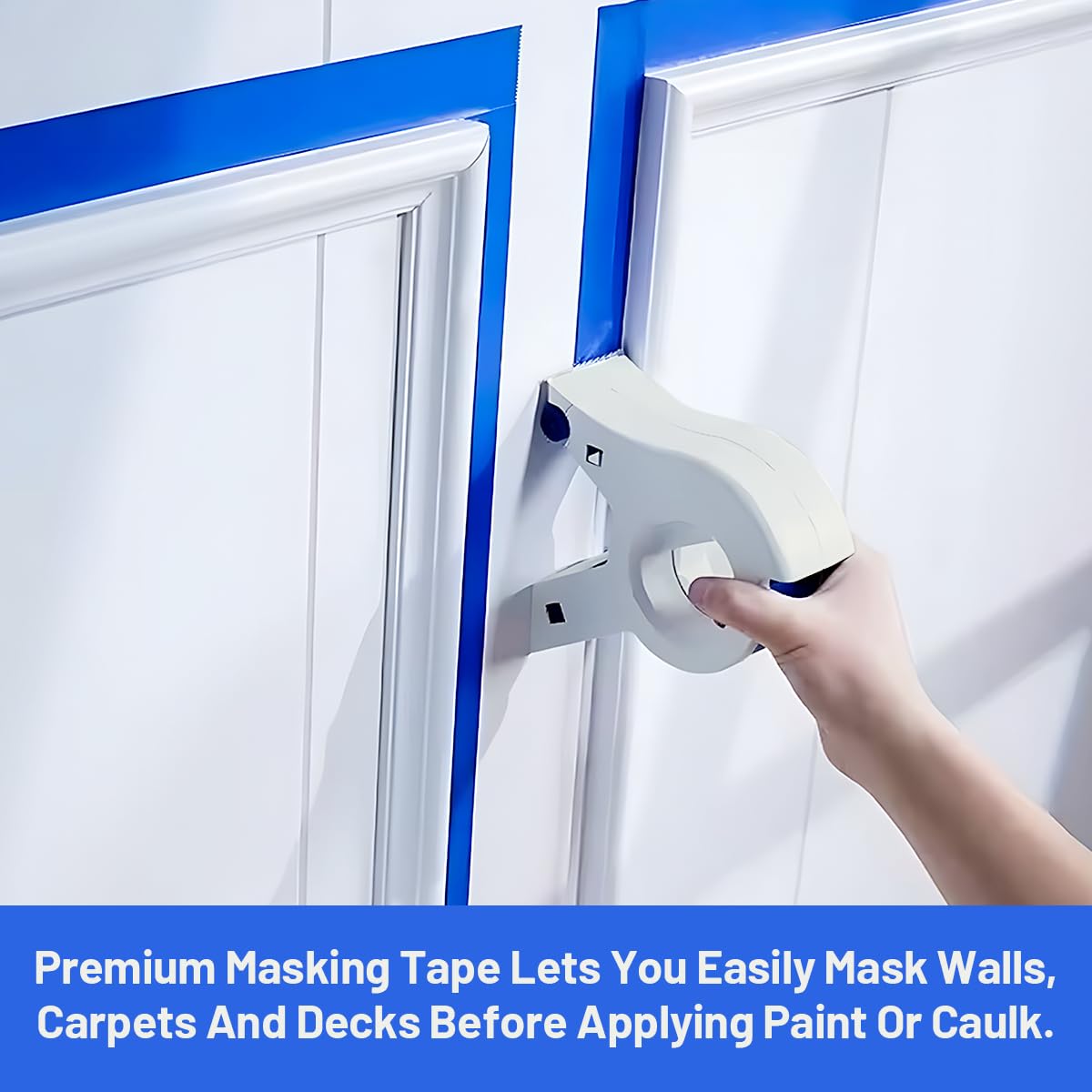 Masking Master, Distributore di Nastro per Pittori, Masking Master Applicatore Nastro, per Pavimenti, Finestre e Telai di Porte, ABS
