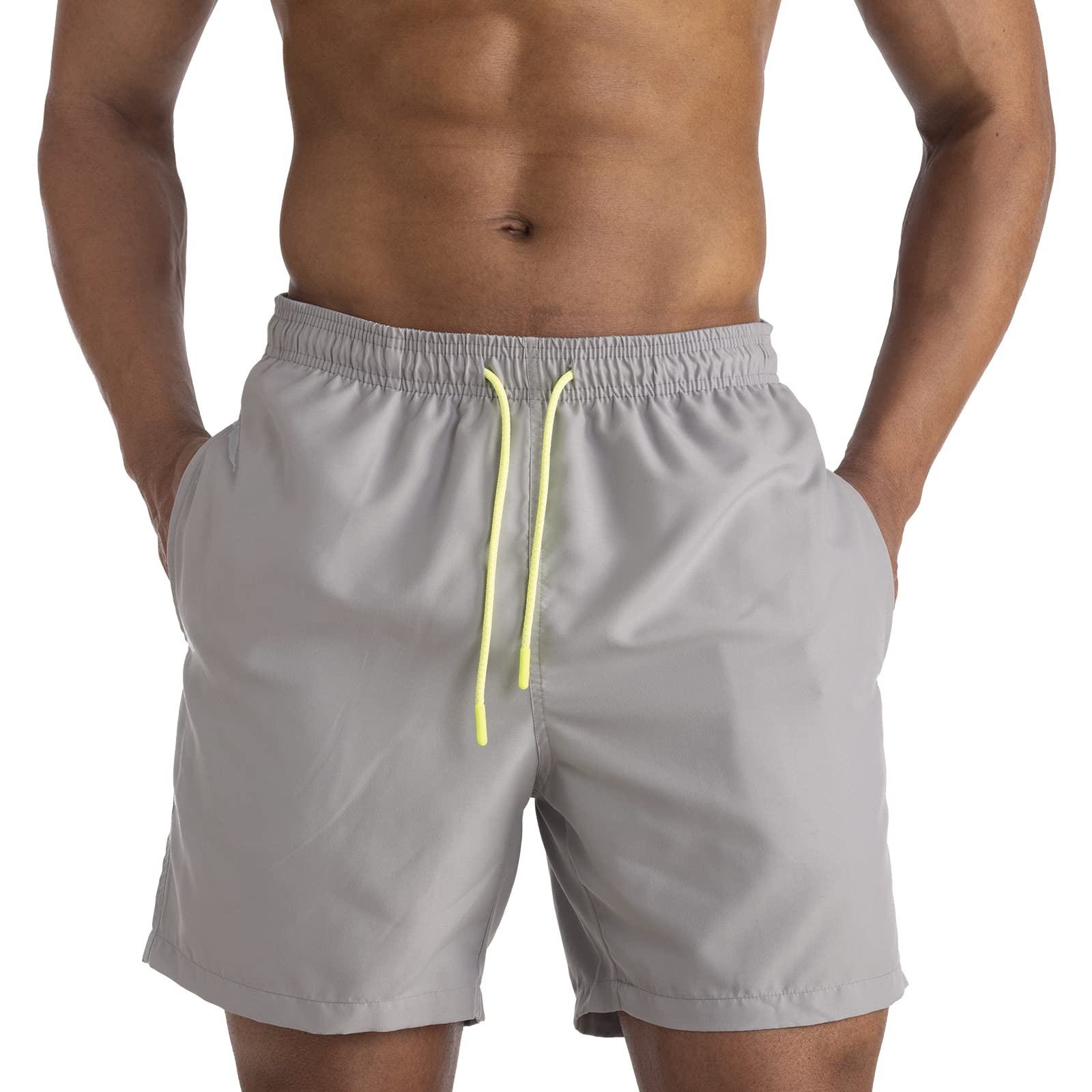 EDOTON Costumi da Bagno Uomo, Leggeri ad Asciugatura Rapida Costume Piscina Uomo Lungo Impermeabili Costume Uomo Mare con Cintura Regolabile e Tasche/Nuoto/Surf/Casual