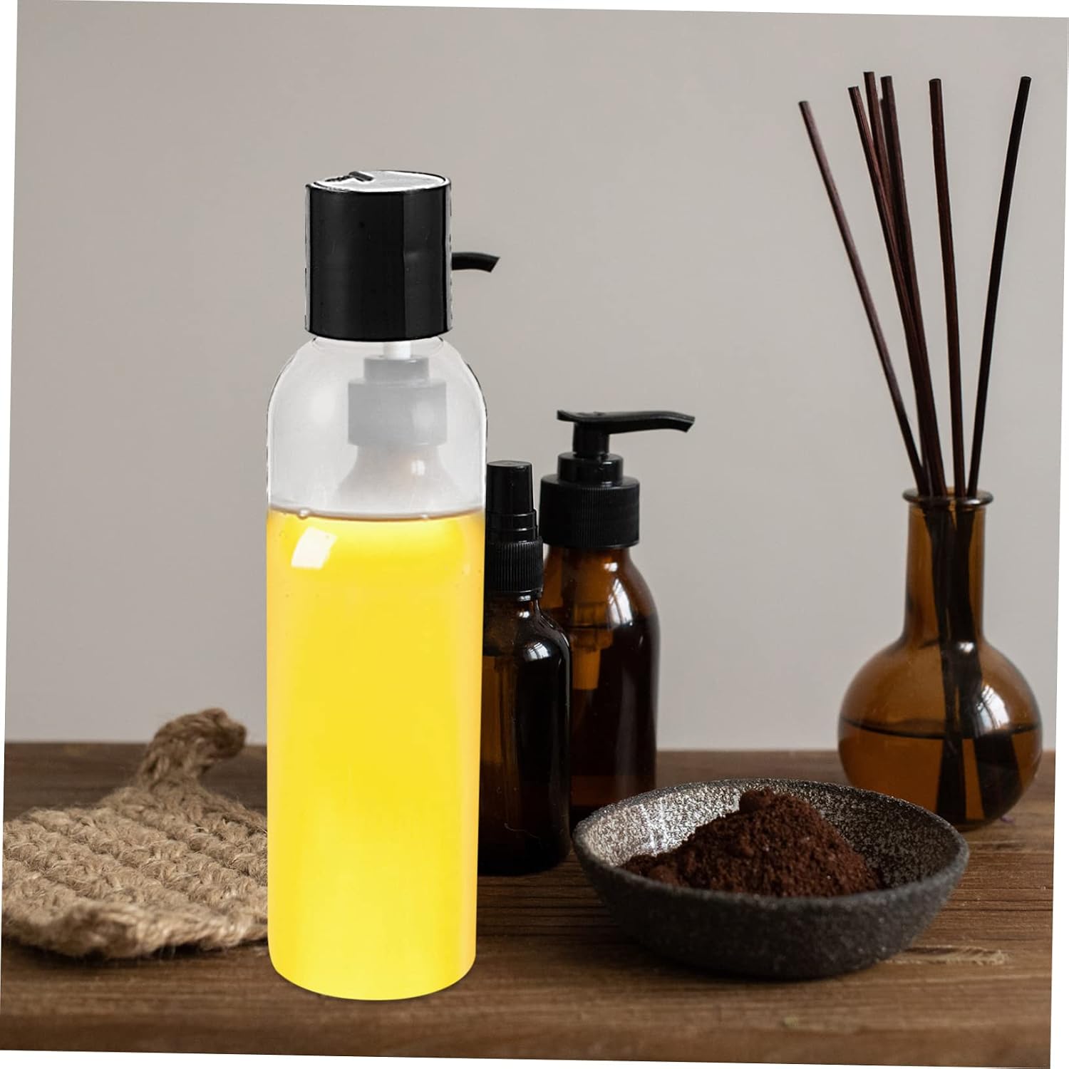 12 Pack 150ml Refillable Disc Cap Bottles for Body Cream Shampoo image 2
