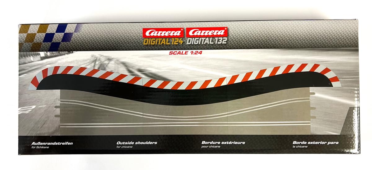 Carrera 20604 Shoulders for Chicane (3), Digital 132/124, Evolution, Exclusiv