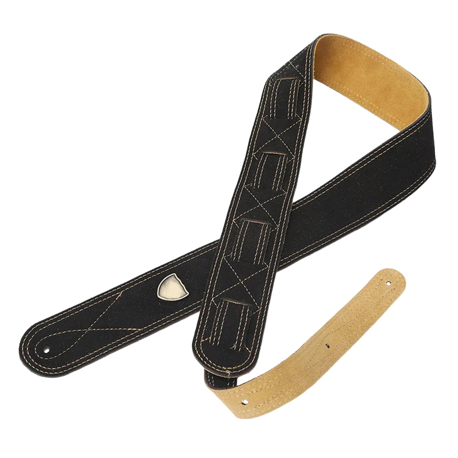 Correa de guitarra de piel sintética suave con diseño transpirable, hombro ancho de 52 mm, textura de poliuretano para tocar durante mucho tiempo, correa ancha para guitarra