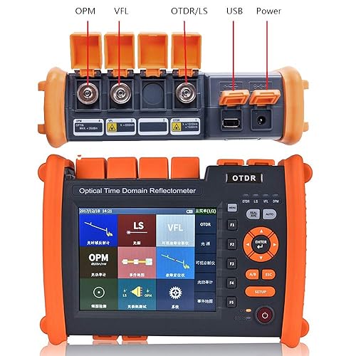 Miniatura 2 de D YEDEMC Optical Time Domain Reflectometer 13101550nm 3230dB SM Optic Fiber OTDR Tester Built-in VFL OPM OLS Functionn Connector UPC with