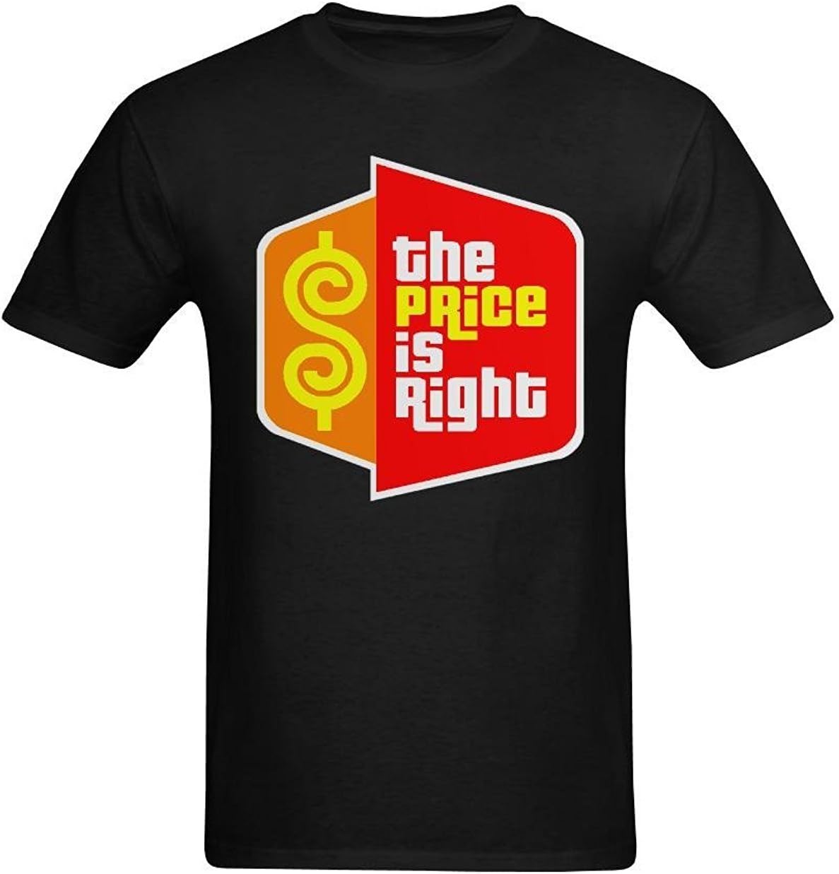 Men's Black The Price is Right Icon Design T-Shirt