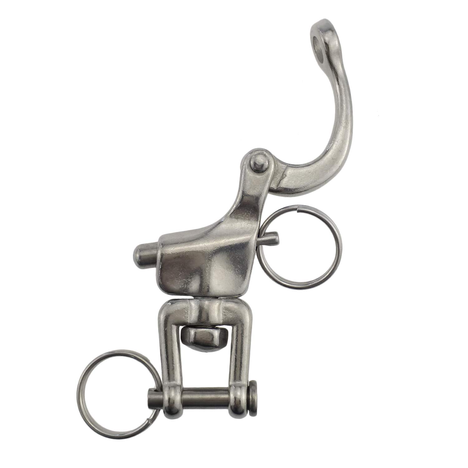 LB PARTS - Par de grilletes giratorios de acero inoxidable 316 para velero o spinnaker, 4Packs 2-3/4"