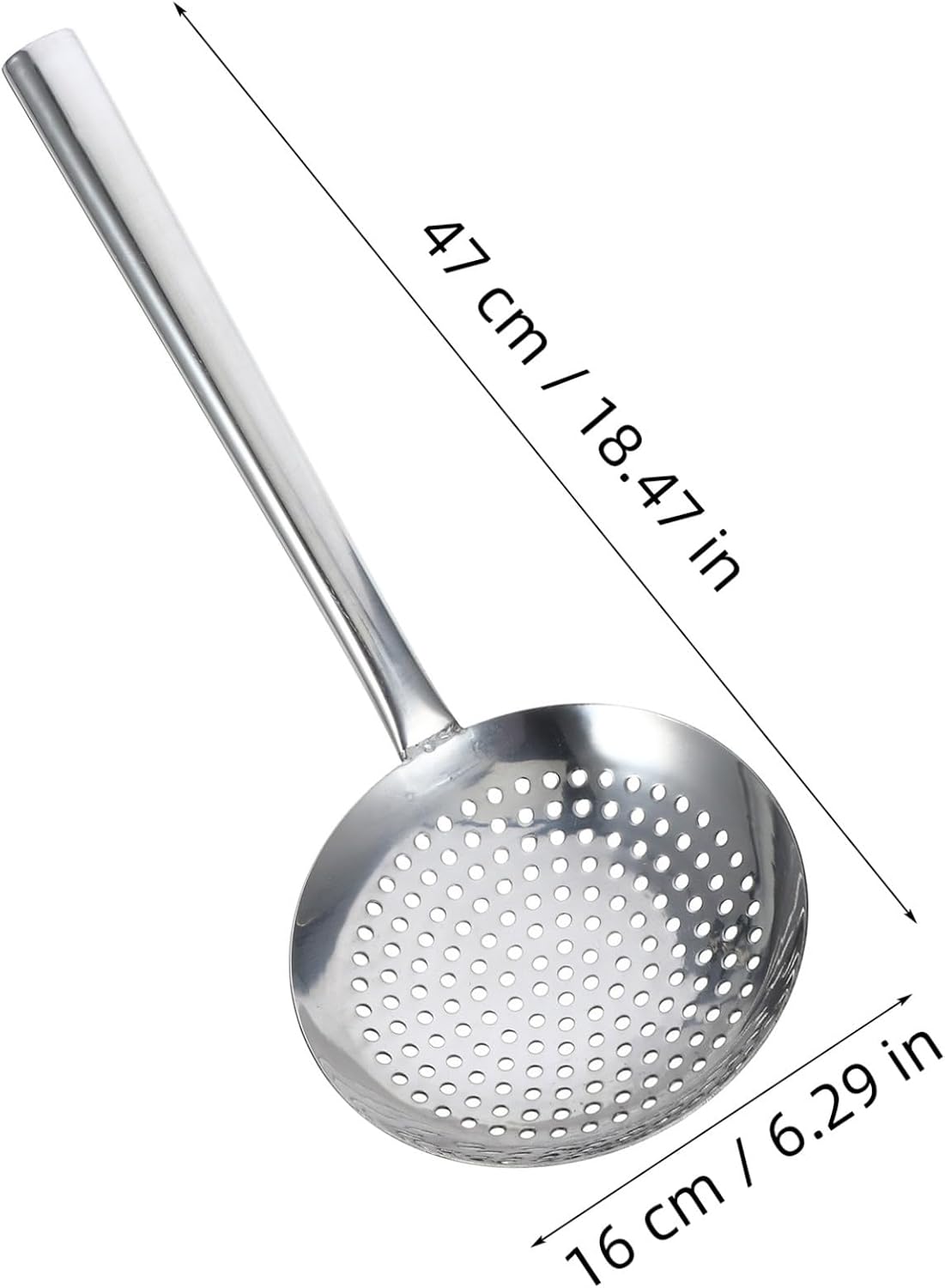 MAGICLULU Stainless Steel Spide-r Strainer Skimmer Ladle with Long Handle Asian Strainer Ladle Wire Skimmer Spoons for Cooking and Frying 16cm