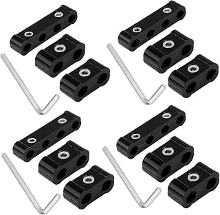 Car Spark Plug Electrical Wire Clamp Separator Line Ignition Cable Clip Auto Decoration 3pcs for 8MM/9MM/10MM Car Accesssories (Black)