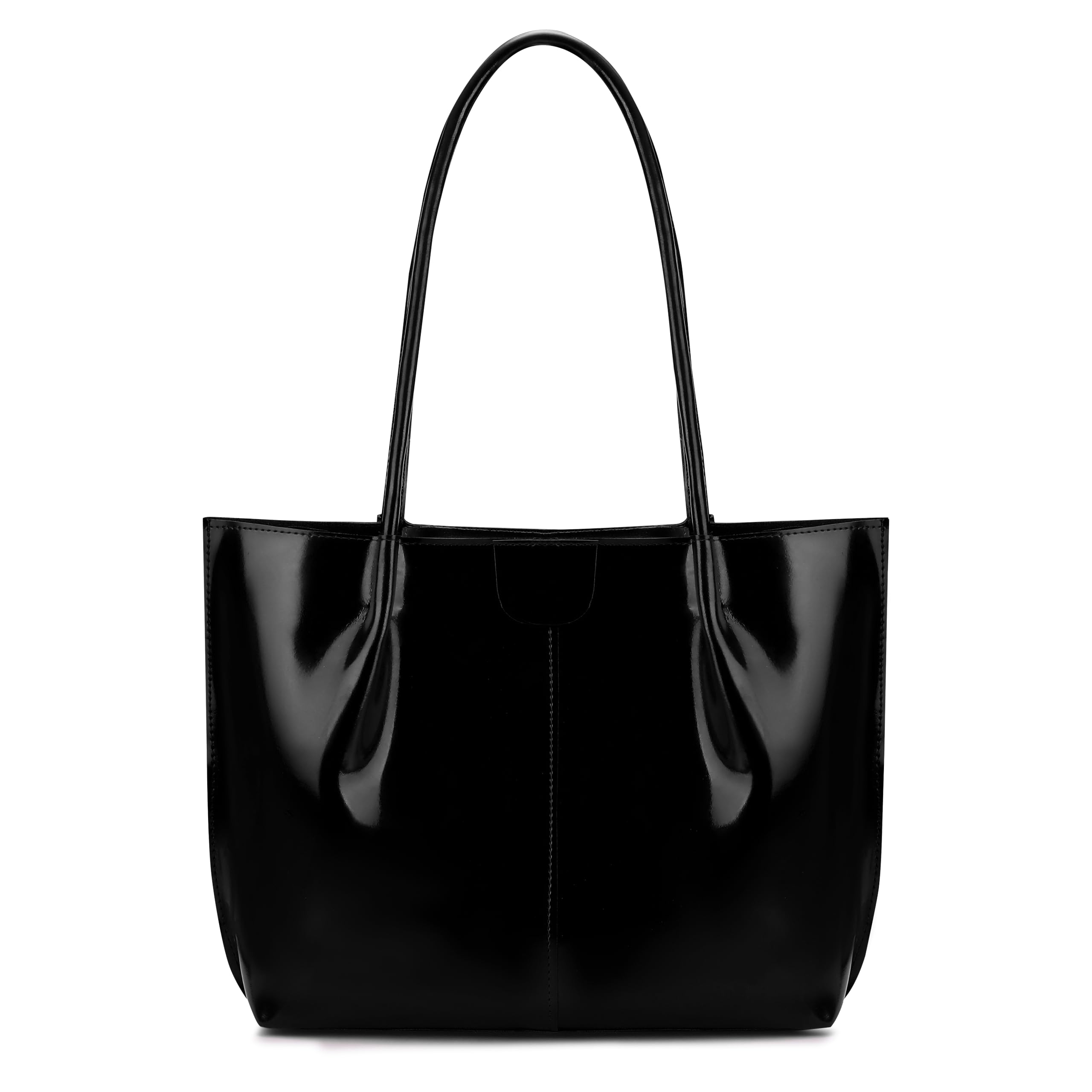 Glossy Luxe Tote Bag for Women | Stylish PU Leather Shoulder Bag | Lightweight & Spacious Handbag for Office, College & Daily Use. Diffrent color and design.-image-12