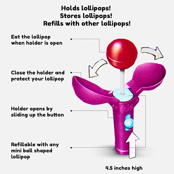 Pop Ups! Batman Justice League Lollipop Holder | Collectable Batman Toy Lollipop Case | Party Favors for Goodie Bags, Pinata Candy, Game Prizes, Stocking Stuffers | Bulk Set of 12 | Lollipops Included