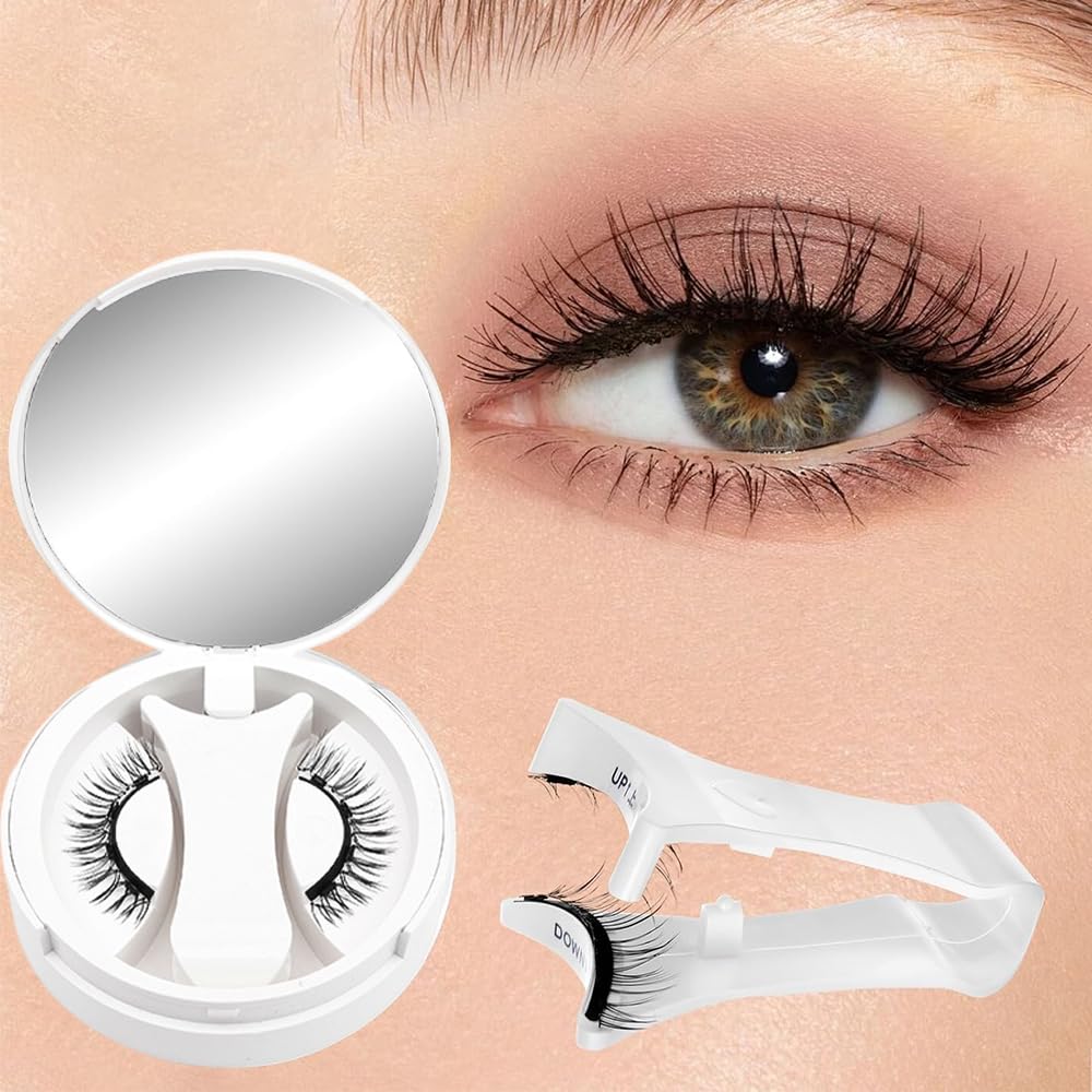 Magnetic Eyelashes With Applicator, 1pair Reusable Magnetic Lashes, No Glue Needed Eye Lashes For Women, Magnetic Eyelashes Natural Look, False Eyelashes Easy To Wear & Remove - Image 7 thumbnail