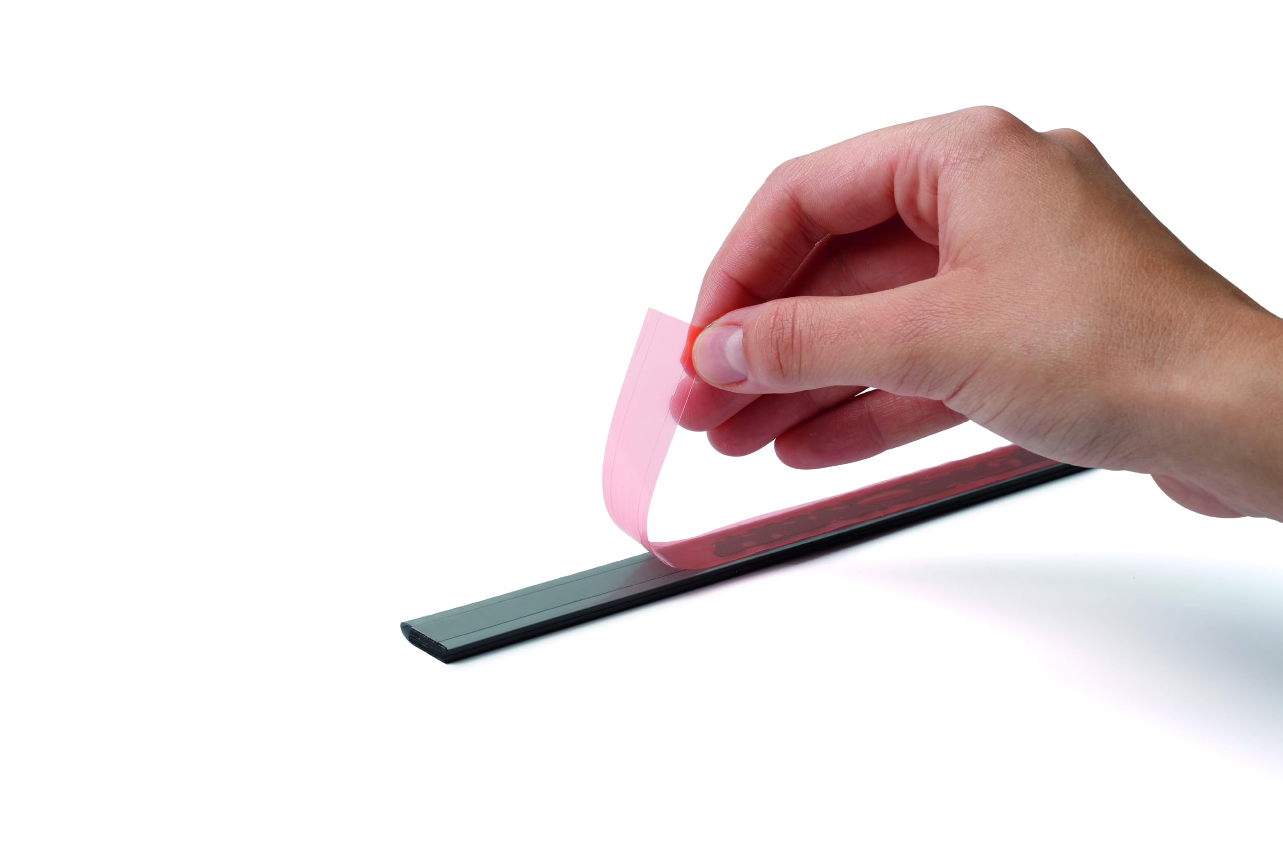 DURAFIX RAIL Barre d'Affichage pour Documents Pince Adhésive 210x17mm Lot de 5 Argent