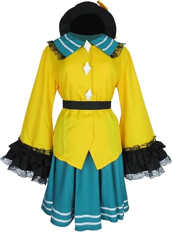 Womens Cosplay Costume Hat Shirt Skirt Belt