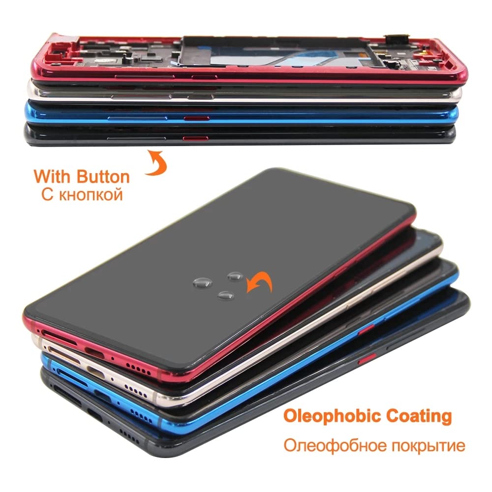 Showgood Écran tactile LCD pour Xiaomi Mi 9T/9T Pro 6,39" (cadre noir AMOLED 16,39")