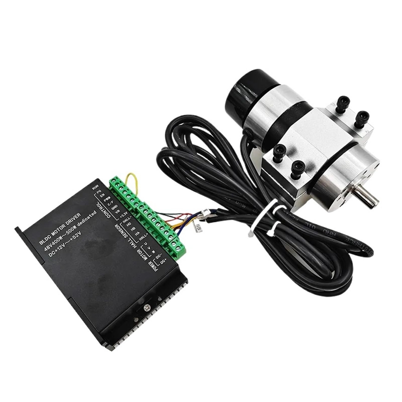 NVSFZGIYG Brushless Spindle 48V 500w ER11 DC Motor Driver Built in Hall Sensor with 57MM Clamp Bracket(48V500W-2)