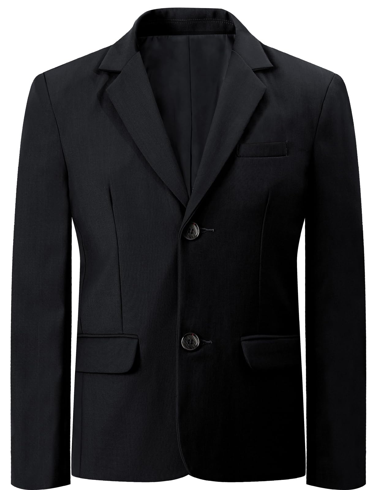 Jungen Blazer V-Ausschnitt Hochzeit Regular Fit Anzugjacke 128-164