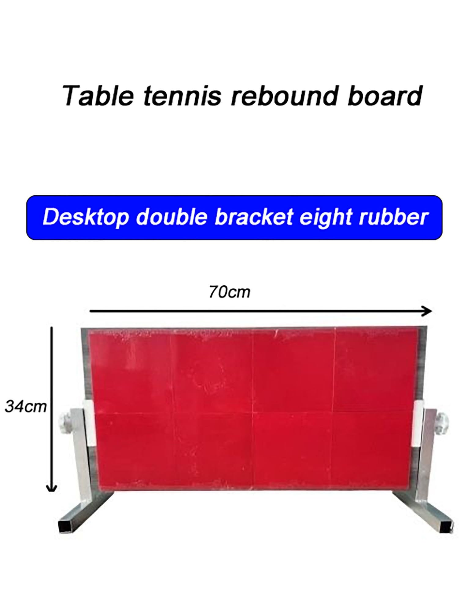Tavola da ping pong, tavola da rimbalzo per allenamento indoor, 70 x 34 cm, perfetta per lo sparring e lo sviluppo delle abilità, strumento di pratica del ping pong