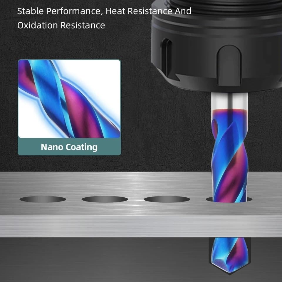 Punta elicoidale in carburo di tungsteno Punte in metallo duro intero Utensili for officina meccanica Perforatrice CNC 1.0-20.0mm(HRC45,12.0mm)