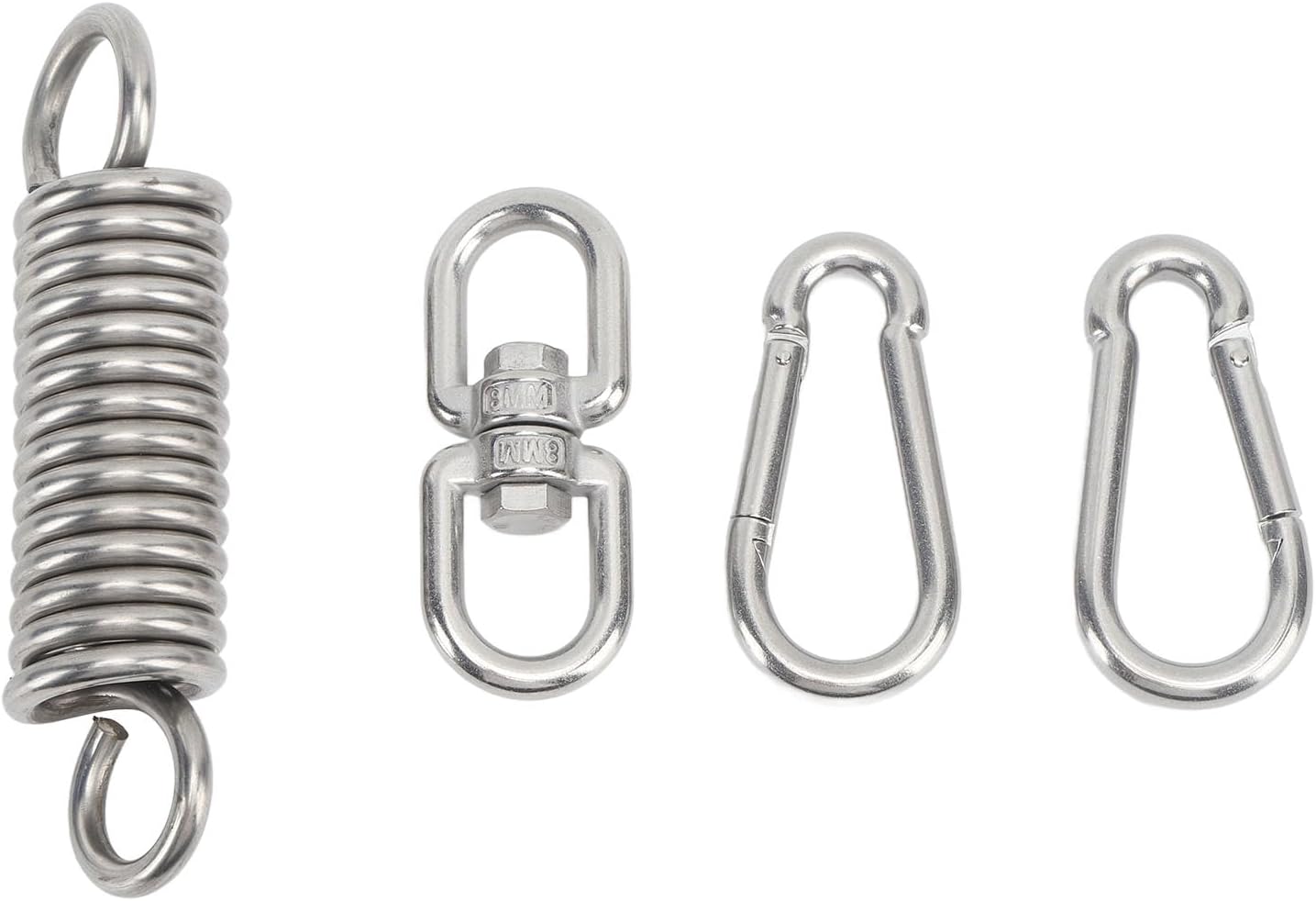 Punching Bag Hanger Set, Heavy Bag Spring Punching Bag Hanging Kit, Stainless Steel 200kg 360 Degree Rotation for Heavy Bag, Gym Swing, Trapeze, Hammock