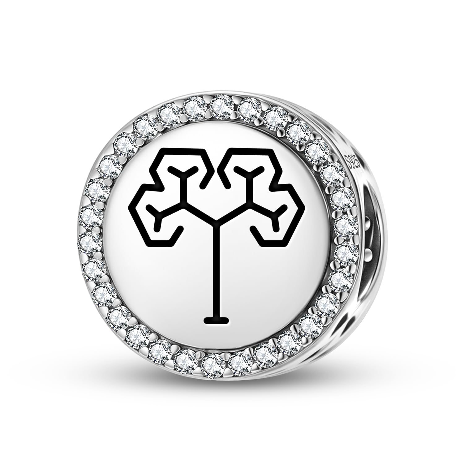 Breloque en argent 925 compatible bracelets originaux sans ternir ni s'accrocher