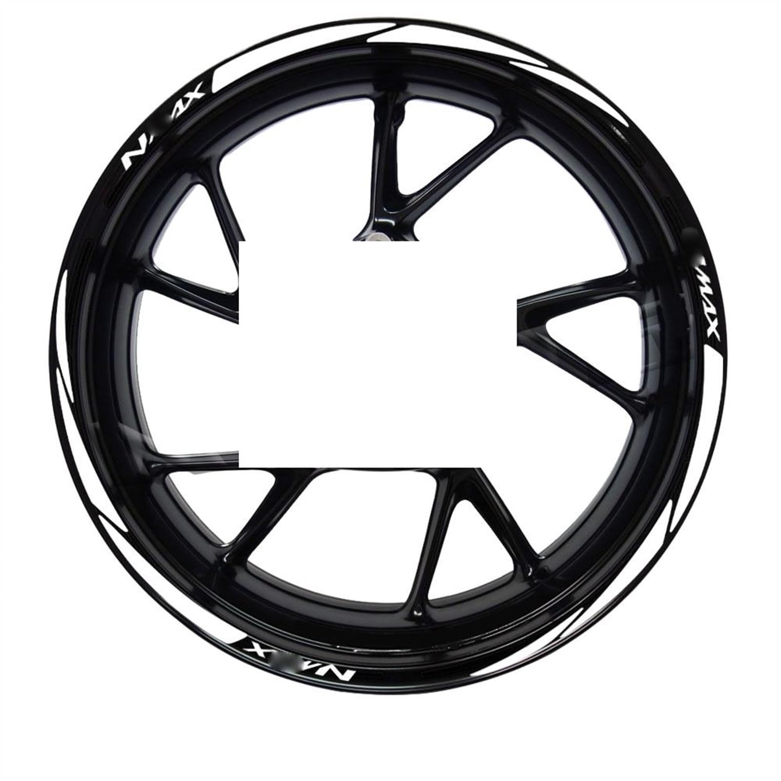 Applique for for Nmax 125 155 160 for Nmax155 for Nmax160 for Nmax125 Motorcycle Wheel Sticker Scooter Rim Stripe Decal Waterproof(A2)