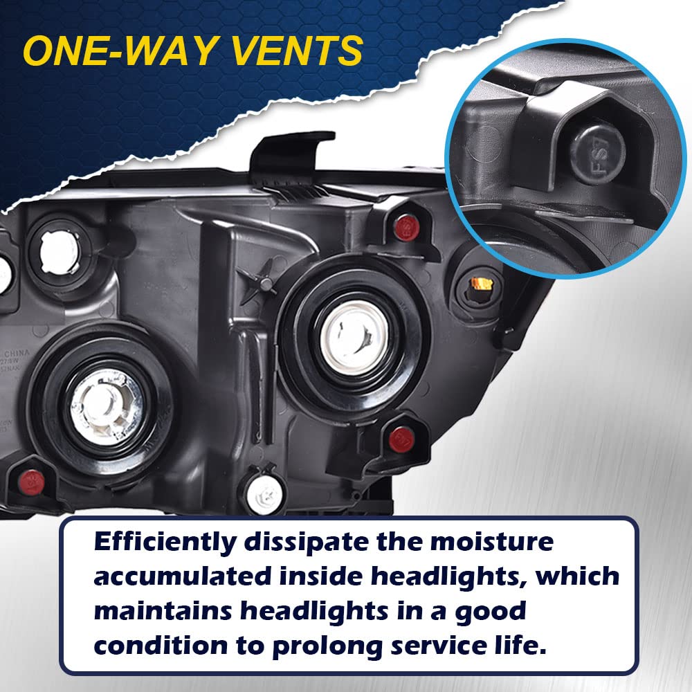 Amazon | CHEDA ヘッドライト、2007-2013 トヨタ タンドラ 2008-2017