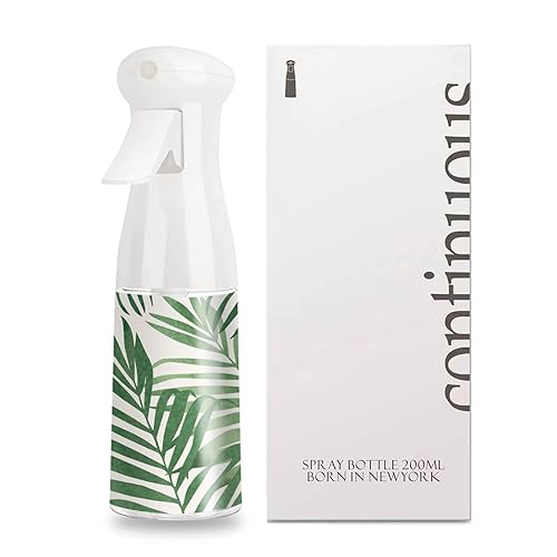 Shu mizara Botella de spray para el cabello, espray vacío continuo para peinado, limpieza, plantas, nebulización y cuidado de la piel