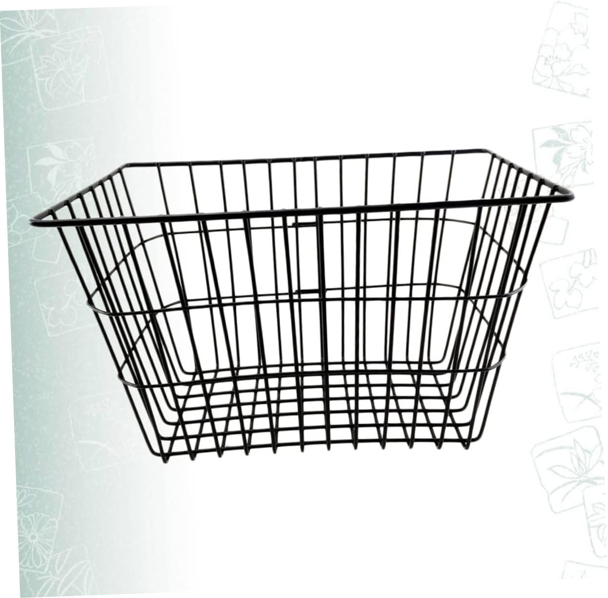 HEMOTON Front Handlebar Bike Storage Basket Net Container for Bicycle Easy to Attach Capacity for Leisure Rides Black