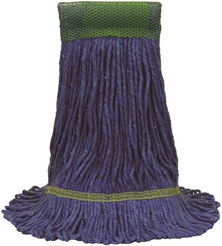 Nexstep Commercial MaxiClean Loop-End Wet Mop Head, Cotton/Synthetic Blend, 24 o