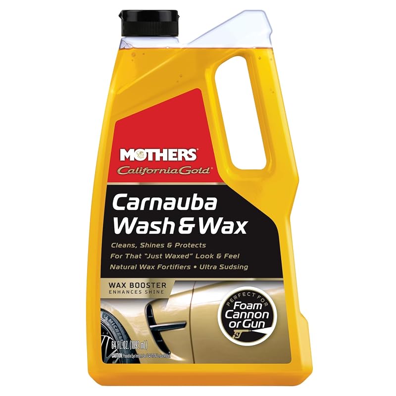 Mothers California Gold Carnauba Wash & Wax Shampoo Automotivo com Cera de Carnaúba 1,89 L (05674)