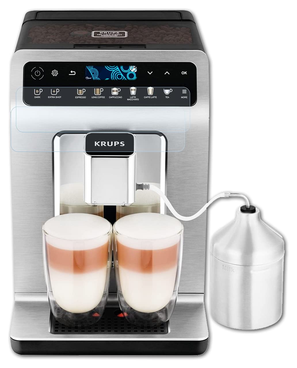 Screen Protector compatible with Krups Evidence Plus EA894T Protector Film, crystal clear Protective Film (2X)