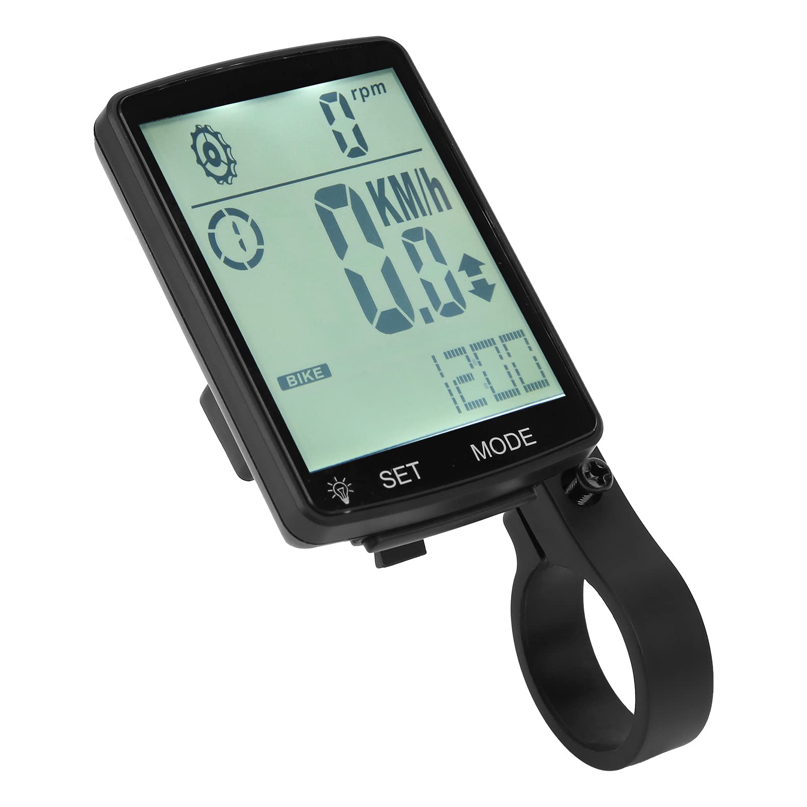 Compteur de Vélo, Cycloordinateur ABS avec écran LED 2,8 Pouces,