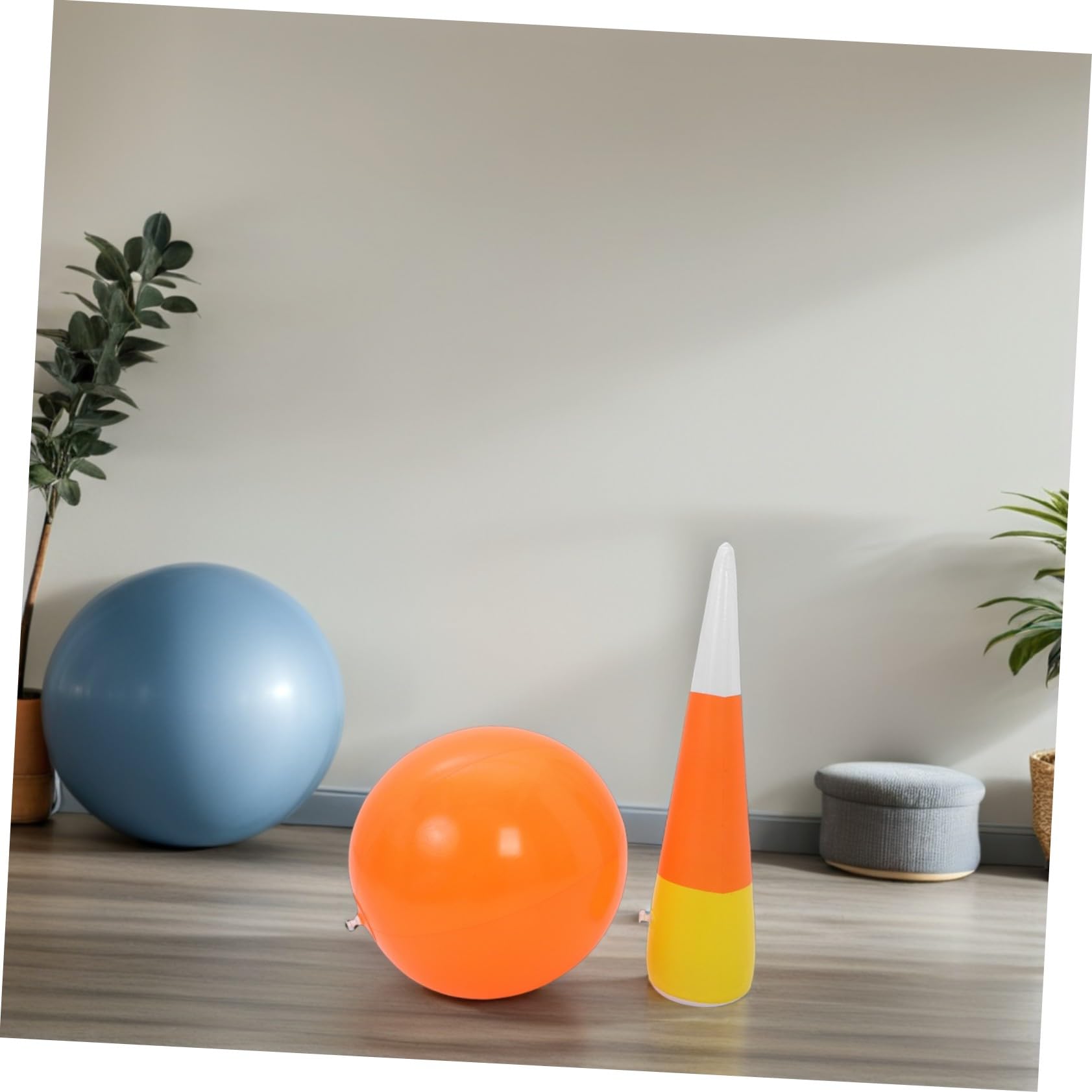 Juego de Bolos Inflable Jumbo de Plástico para Niños y Grupo | Diseño Ligero, Fácil Almacenamiento, para Cumpleaños y Bowling al Aire Libre