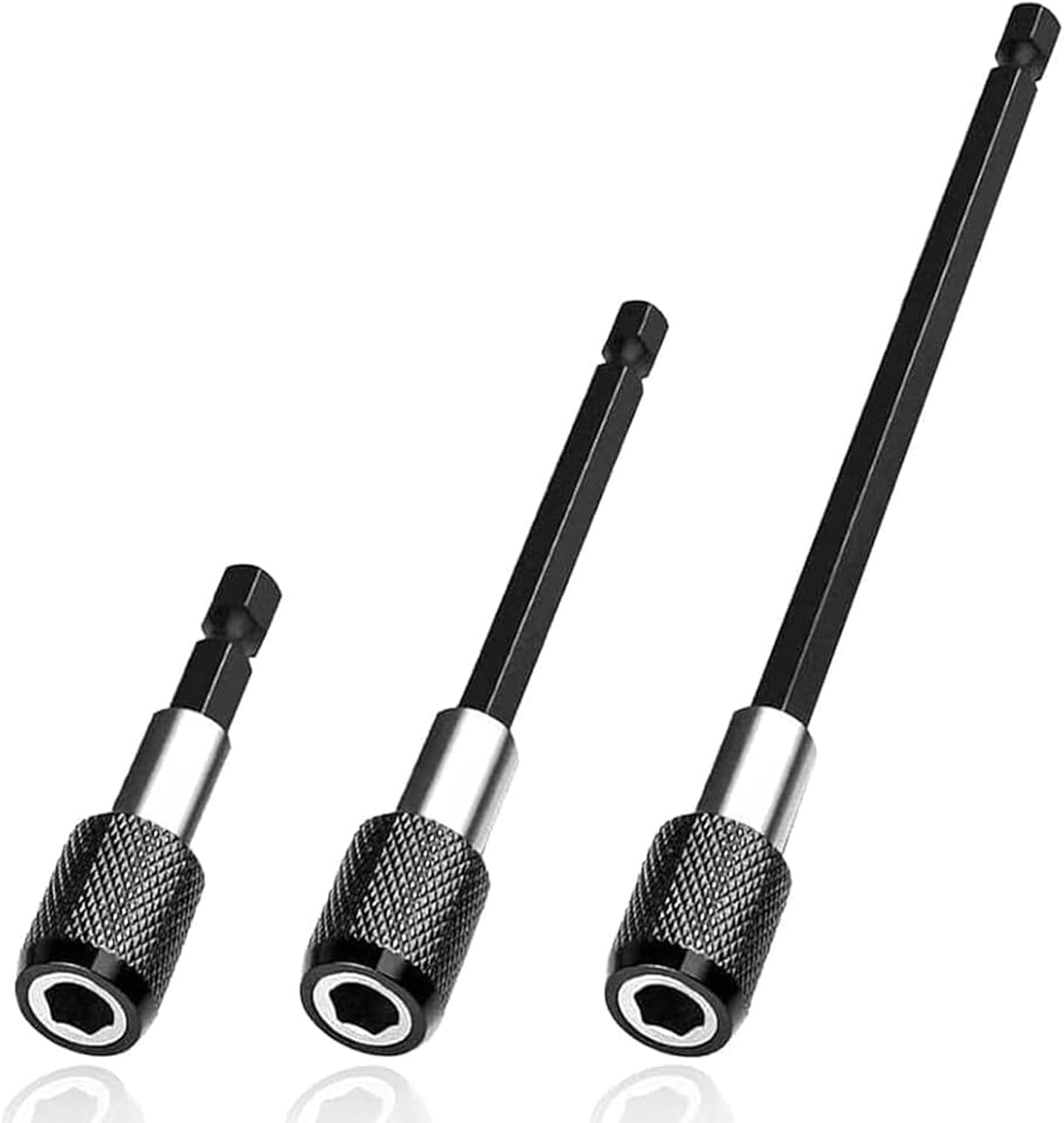 3PCS Magnetic Hex Shank Bit Extension Set Quick Release Screwdriver Bit Holder Electric Adapter for Power Tool Accessories