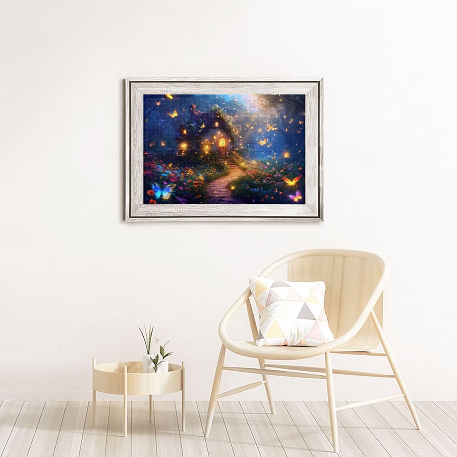 Krajobraz Puzzle 5000 sztuk motyl puzzle dla dorosłych początkujących z pudełkiem prezentowym, interaktywne puzzle DIY rodzinna wymagająca gra, stres Relief Home Wall Decor Art prezent dla mężczyzn