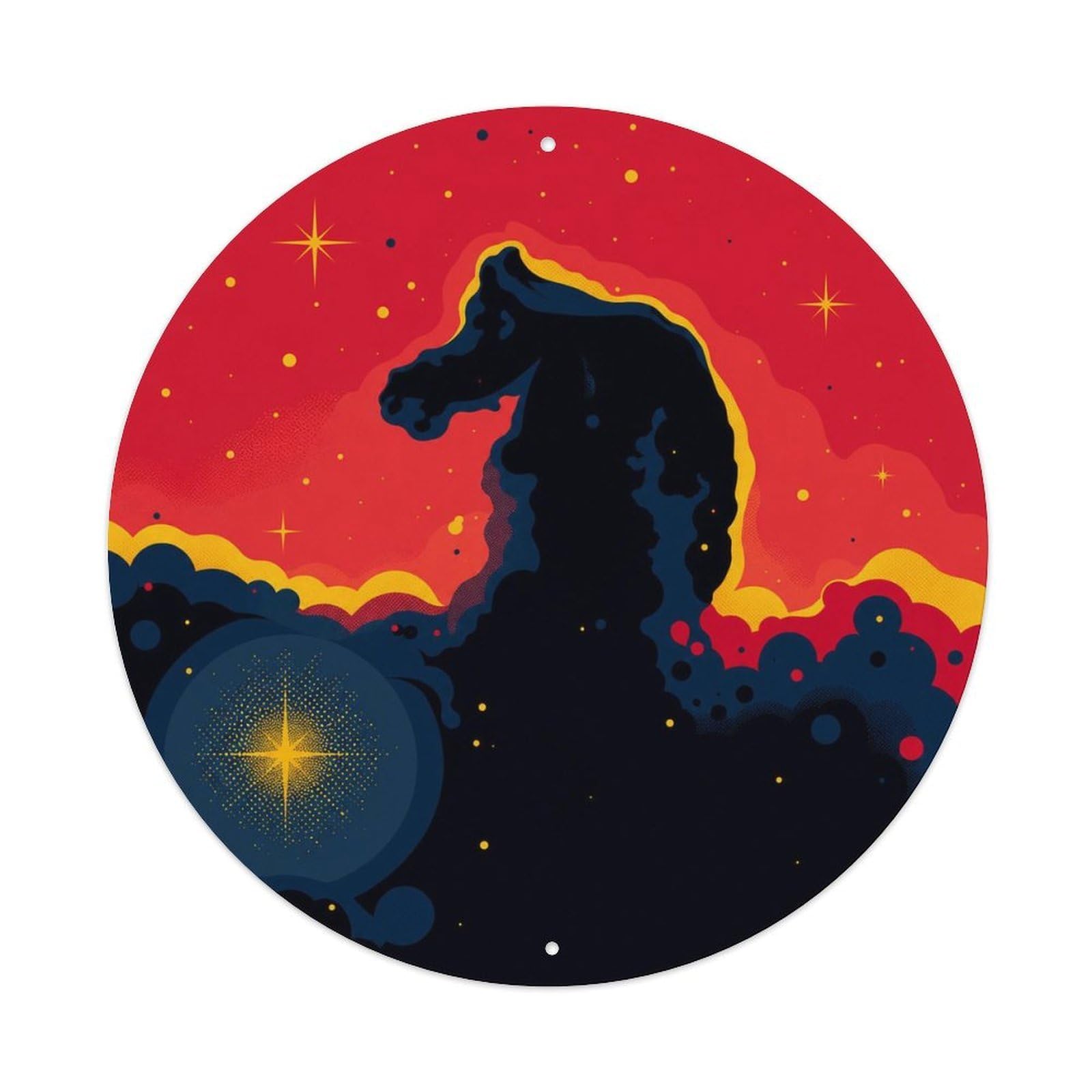 Galaxy Astral Horsehead Nebula Celestial Universe Metal Tin Sign