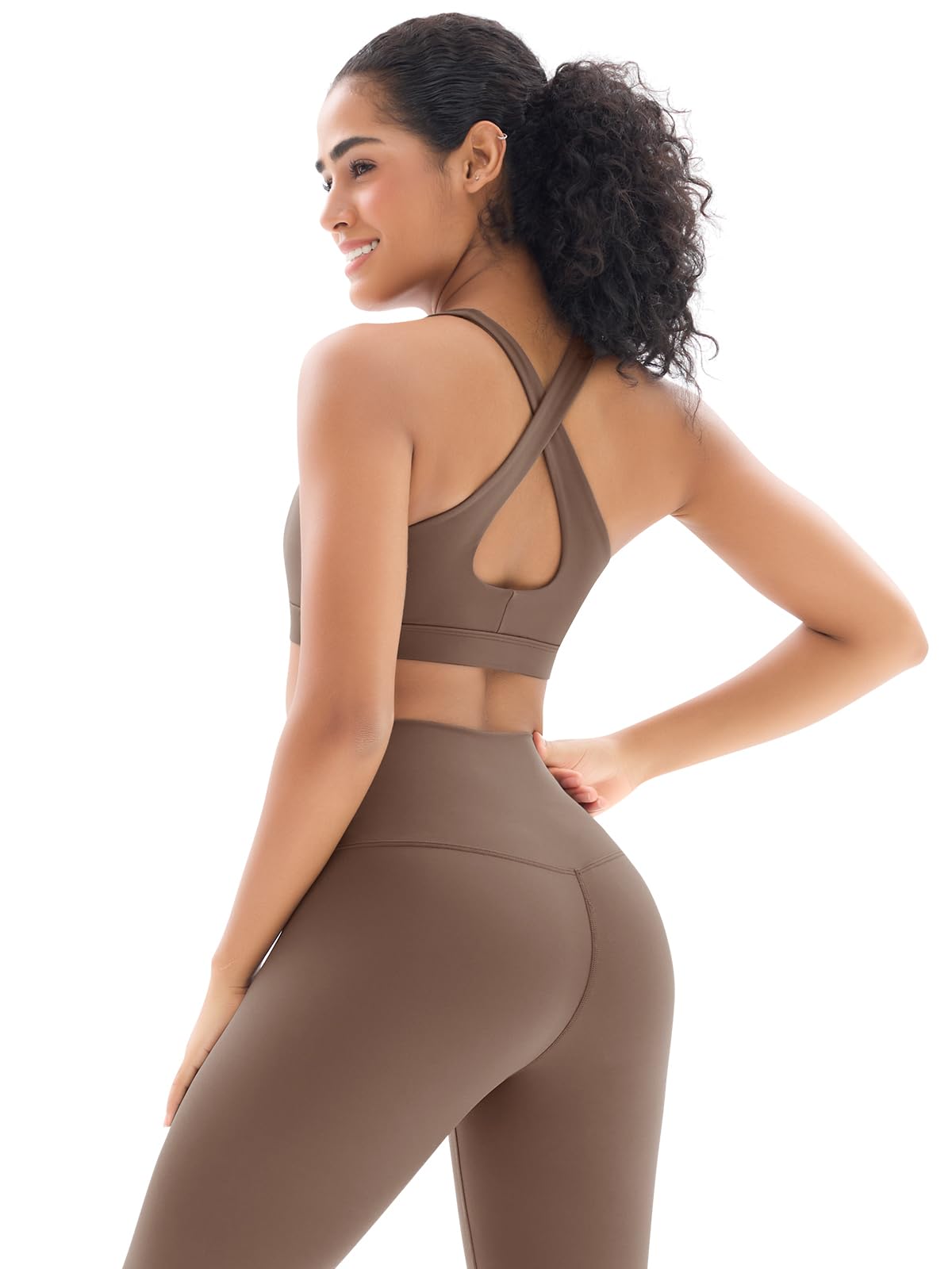 YNNTHY Workout Sets 2 Piece Outfits Leggings Juegos de entrenamiento Y8081 Mujer
