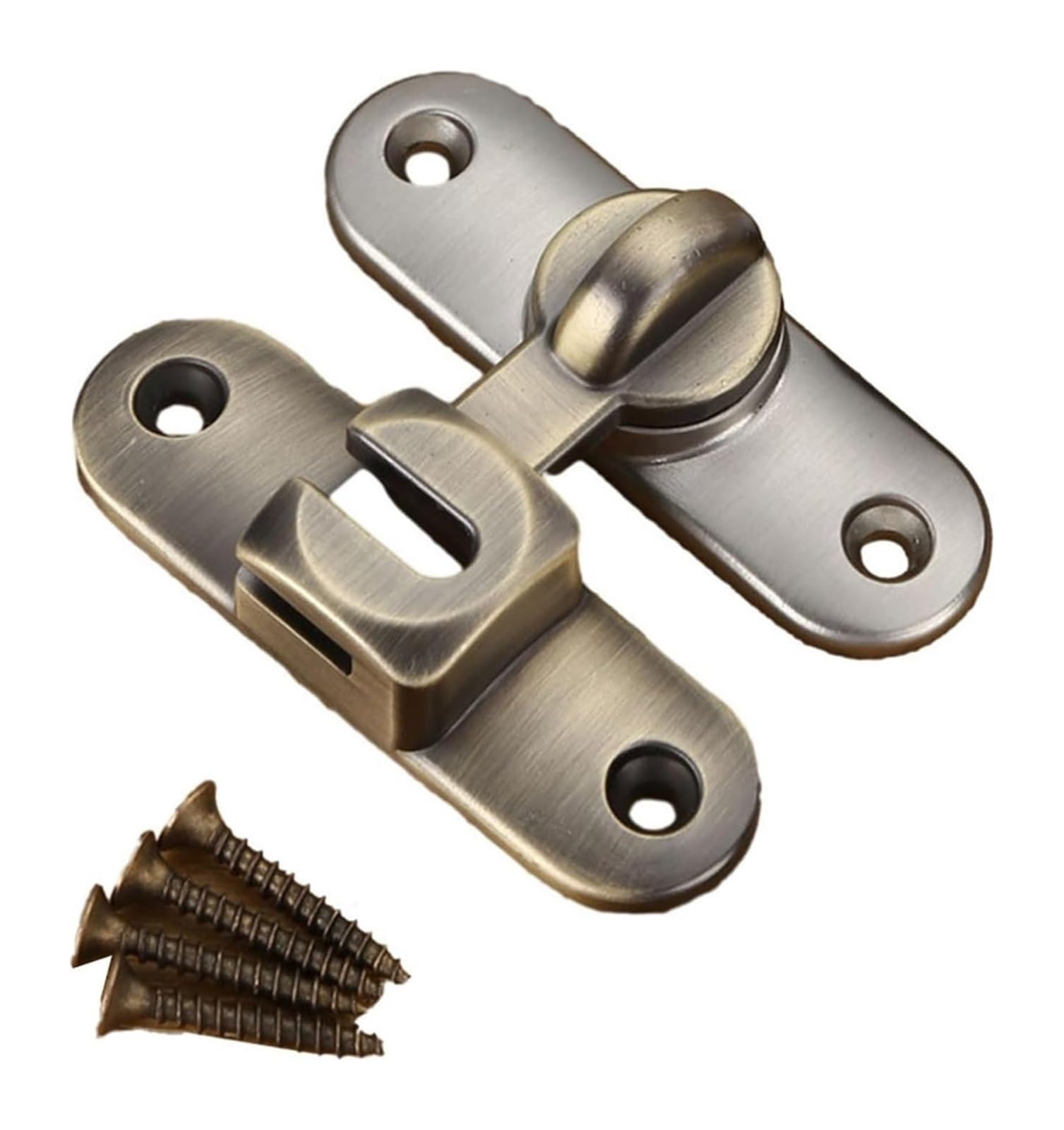 Door Lock Bolt, Barn Door Slide Gate Latch Zinc Alloy Hasp Pin Multicolor(Bronze)